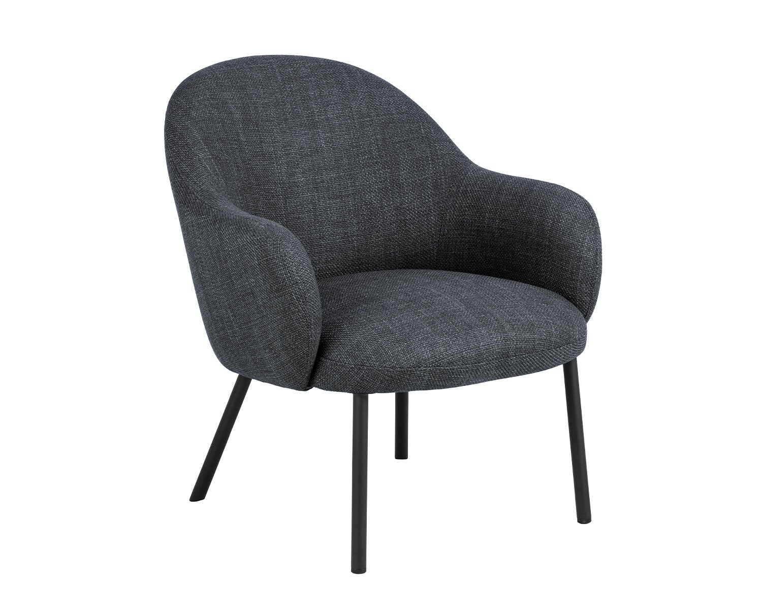 Spencer Loungefåtölj i tyget Basel Mörkgrå