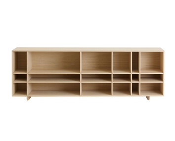 Kilt Open 180 Hylla i vitbetsad ek