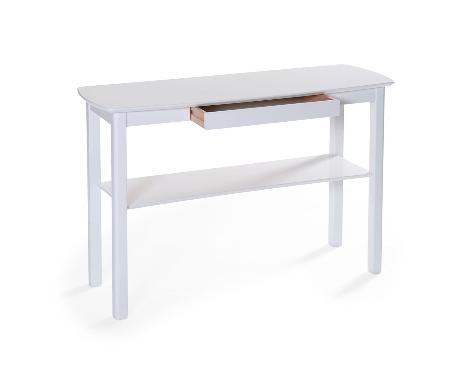 Marathon Avlastningsbord Vitlackad Ek med låda