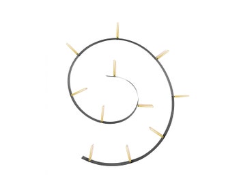 Bookworm Bokhylla 11 Svart Guld