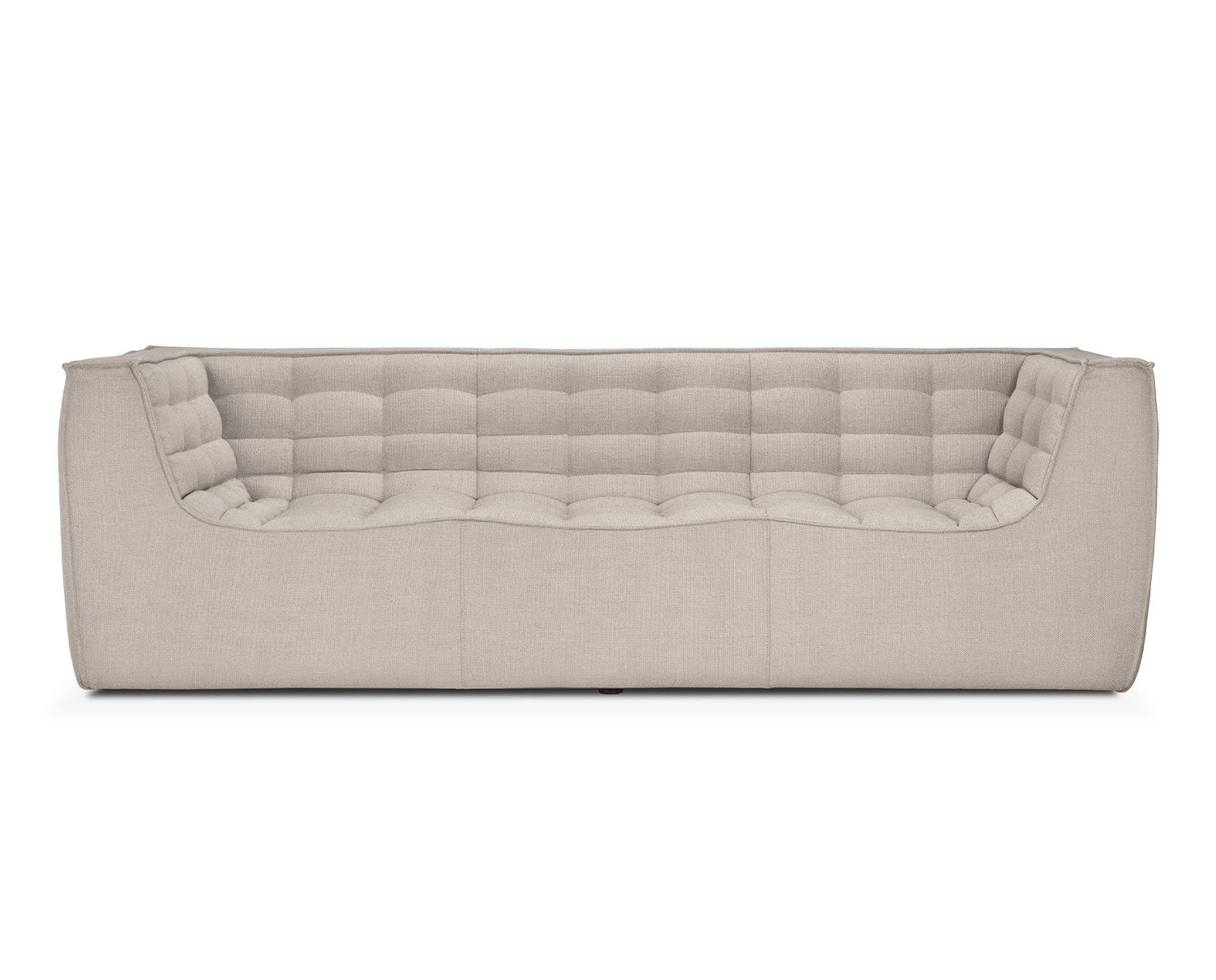 Ethnicraft-N701-Sofa-3S-Fabric-Beige-Arm-Rest