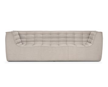 Ethnicraft-N701-Sofa-3S-Fabric-Beige-Arm-Rest