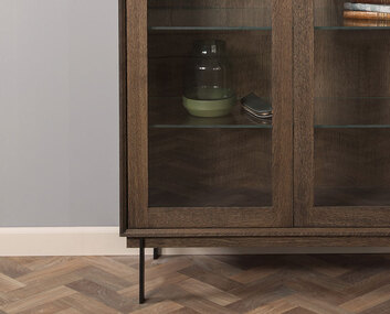 Elegant Vitrinskåp 2 dörrar