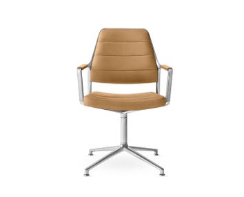 Vipp-455-Swivel-Chair-Camel-Leather-Gliders