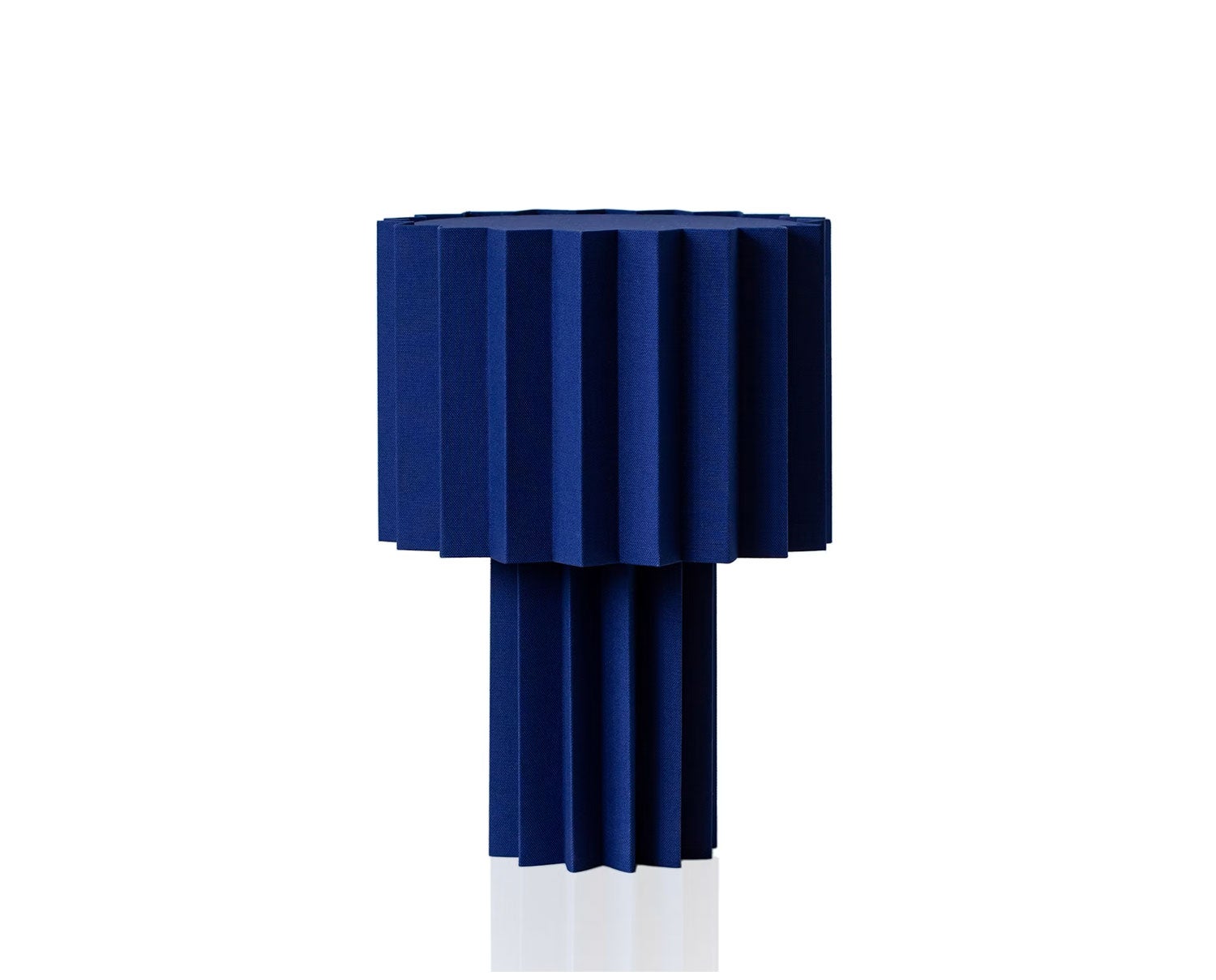 Plissé bordslampa blue från Örsjö Belysning