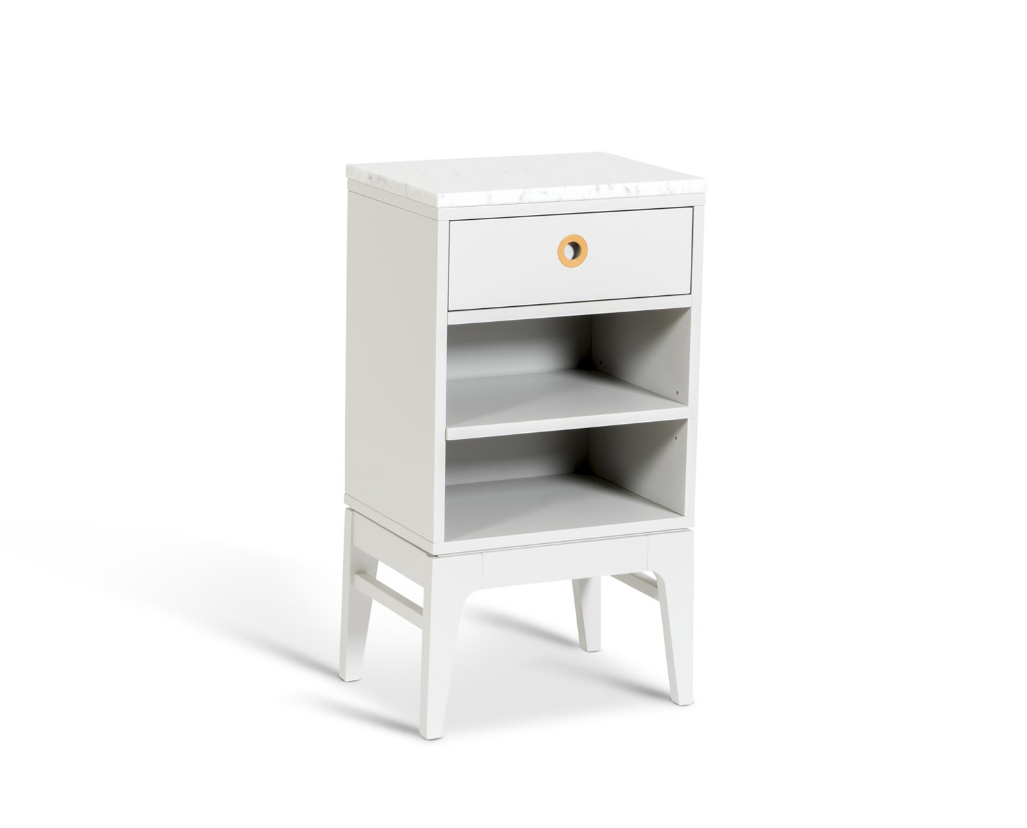 Höllviken Sängbord Ljsugrå med låga ben