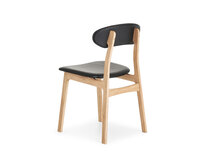 Tribe LUX | Lackad, ljus ek | Läder Black 93