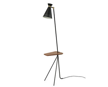 Cone Golvlampa med bord Black