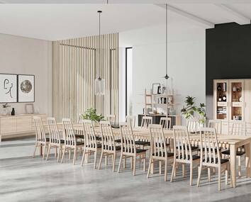 CASØ 701 Långbord med Eva Stol i matplats