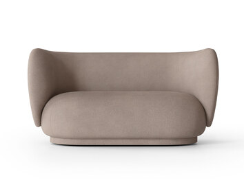 Rico Soffa 2-sits i tyget Brushed Warm Grey