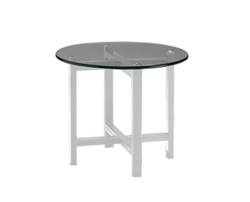 Vera Lampbord vitt med glasskiva