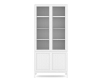 Edge 2.0 Vitrinskåp 4 Dörrar White