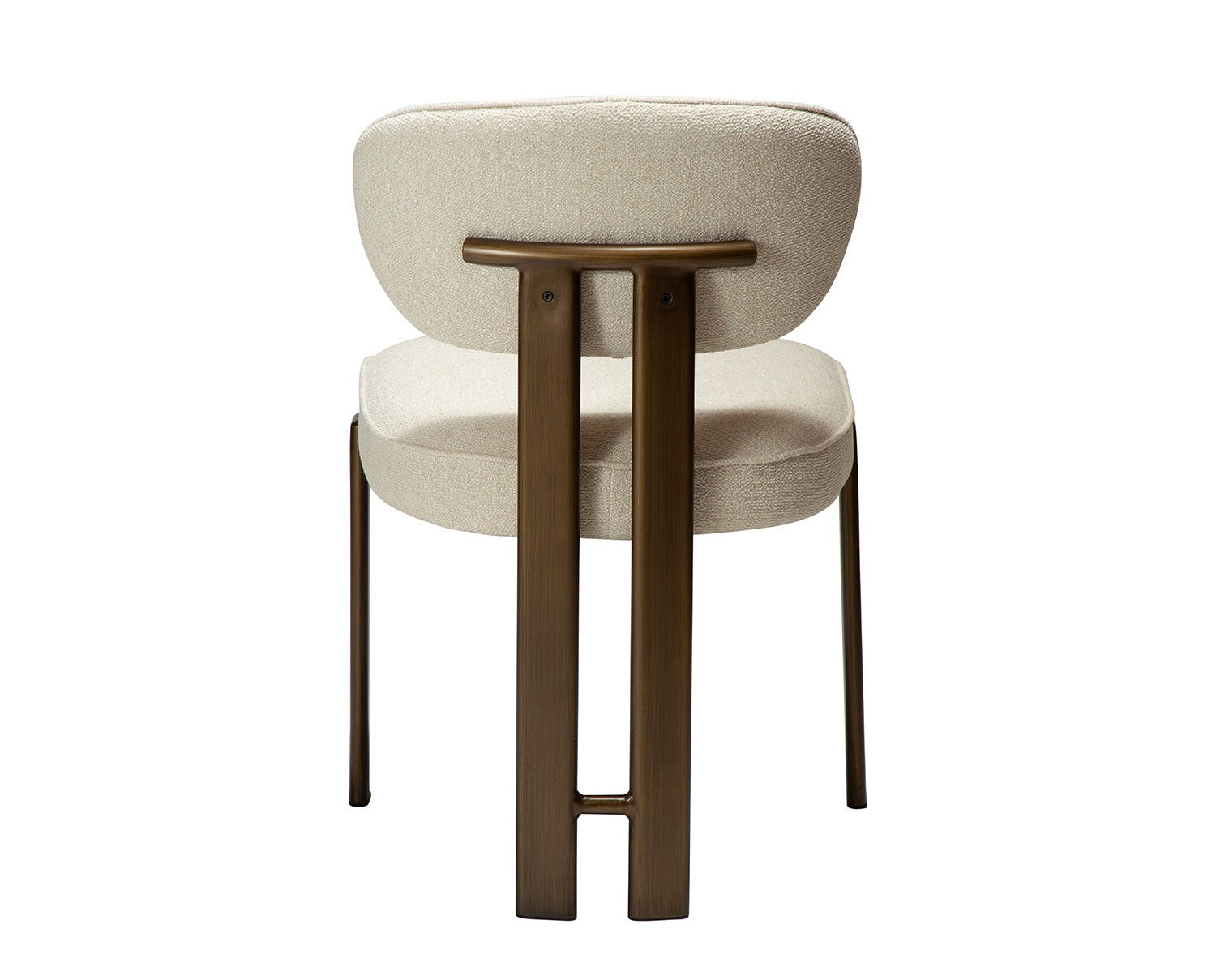 Duct Stol | Simply Beige Bouclé/Antique Brass | Dan-Form | Tibergs Möbler