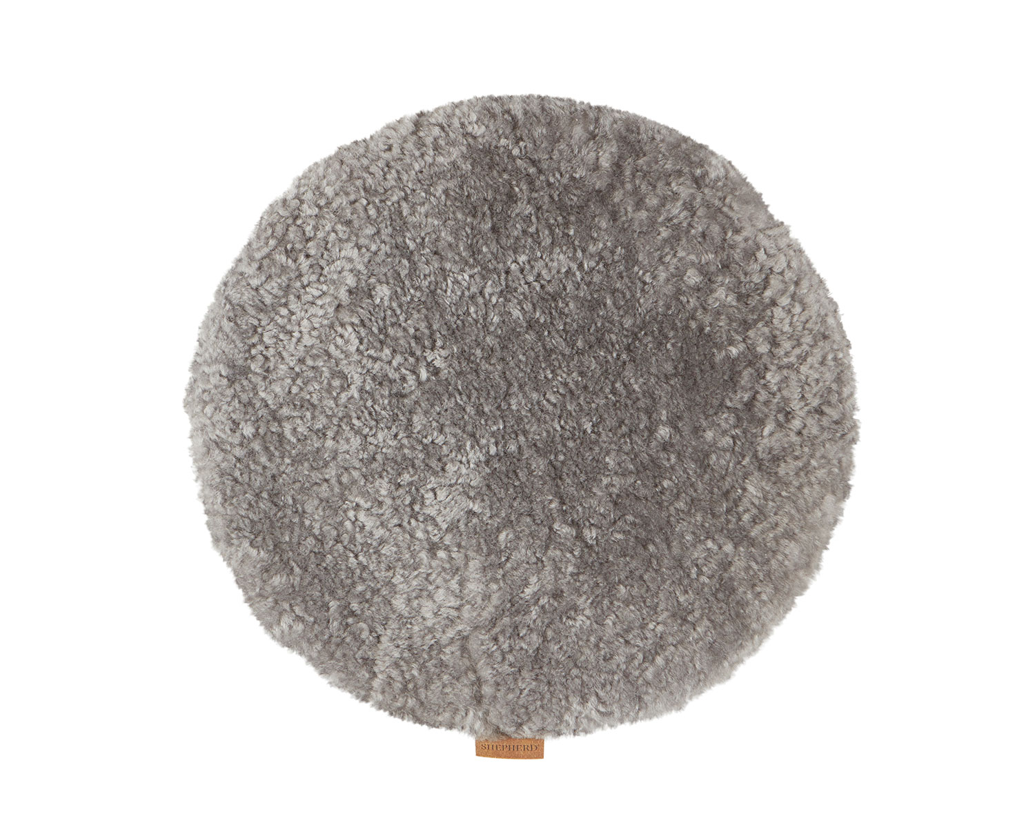 Jill stolsdyna vadderad 38 cm rund i färg granit från Shepherd