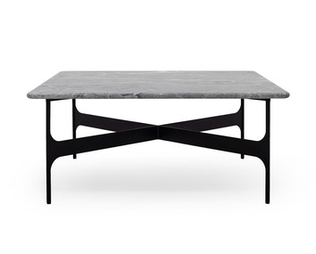 Floema Soffbord 80x80 | Kvadratiskt | Grå Marmor