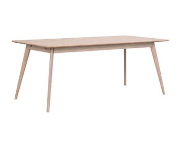 Yumi matbord 190 cm vitpigmenterad ek