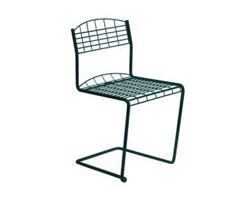 High Tech Stol i färgen Blågrön