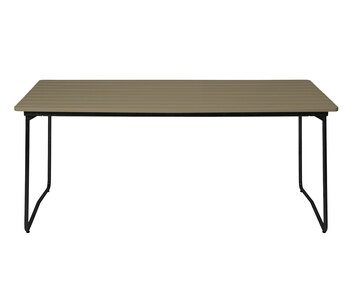 Bord B31 170 i ljusgrön lackad ek med svart stativ