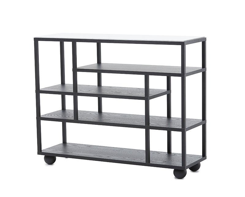 Show Hylla Svart Ek Carrara Marmor