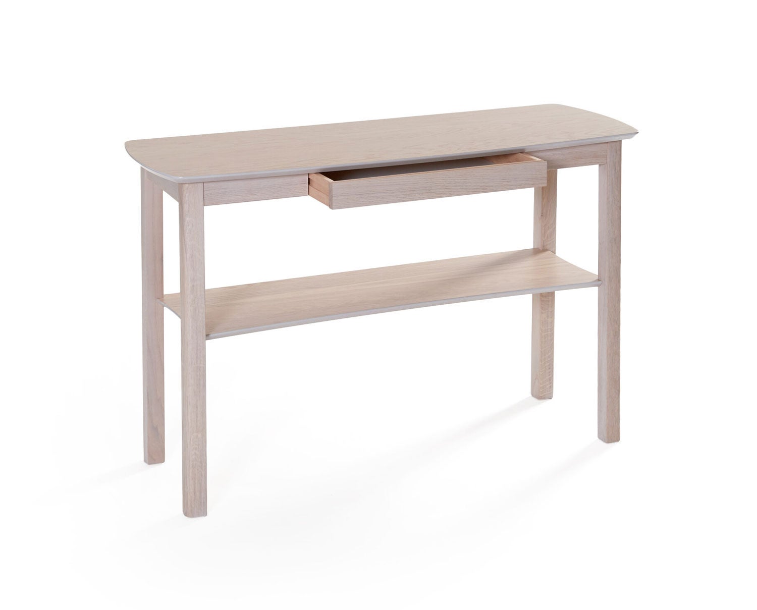 Marathon Avlastningsbord Vitpigmenterad Ek