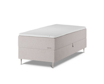 Family Start Ramsäng 90x200 med förvaring i tyget Osby Beige