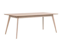 Yumi matbord 190 cm vitpigmenterad ek
