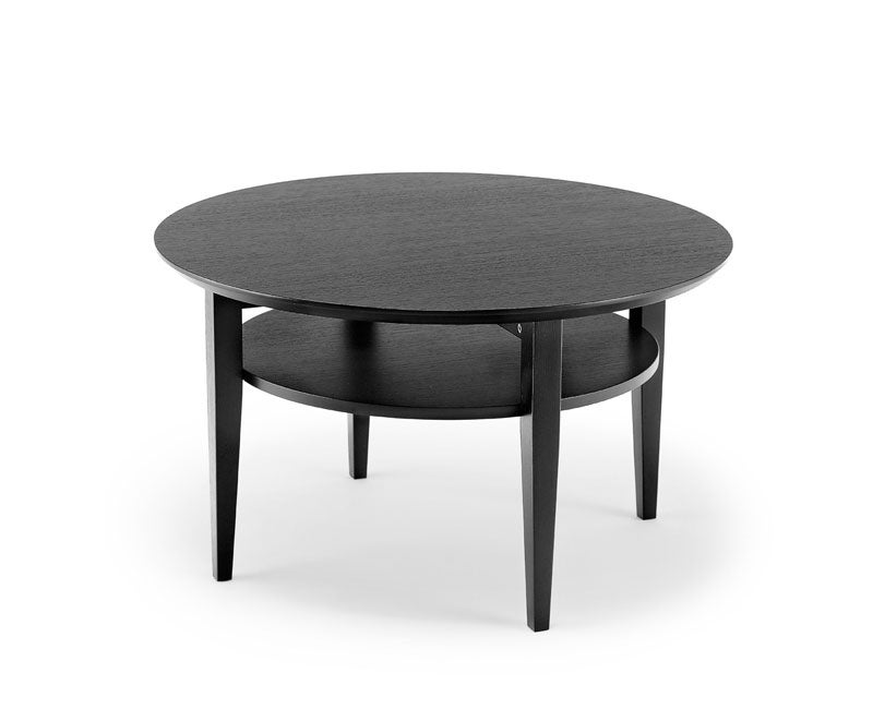 Tango Soffbord Runt Ø90 | Svartbetsad ek från Torkelson