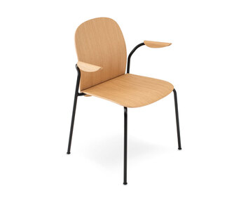 Book Karmstol med träsits i naturlackad ek