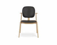 Karmstol | Läder Black 93