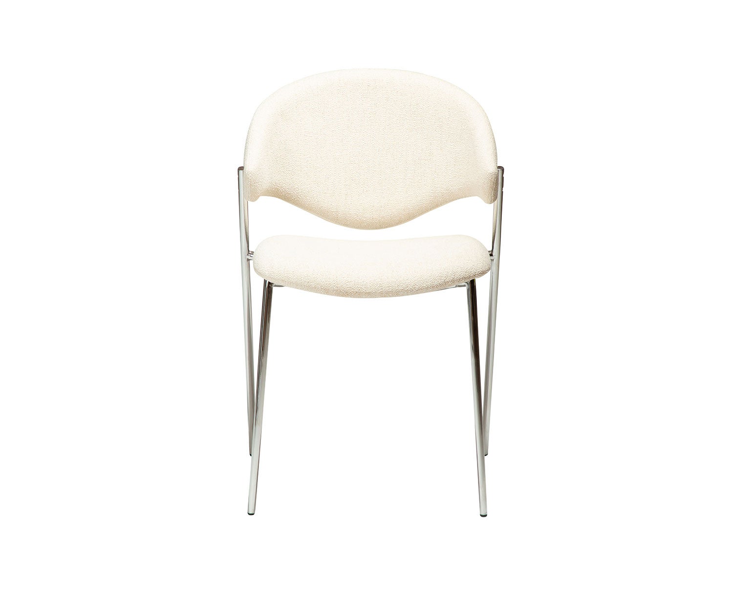 Zone stol i Simply Beige Bouclé framifrån