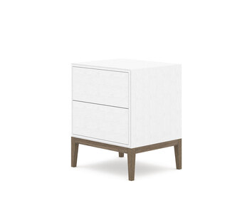 Edge 2.0 Sängbord White / Burned Walnut