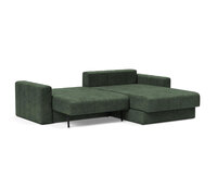 Akello Bäddsoffa Divan med armstöd i tyget 281 Avella Pine Green