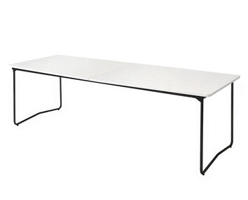 Bord B31 230 i vitlackad ek med svart stativ