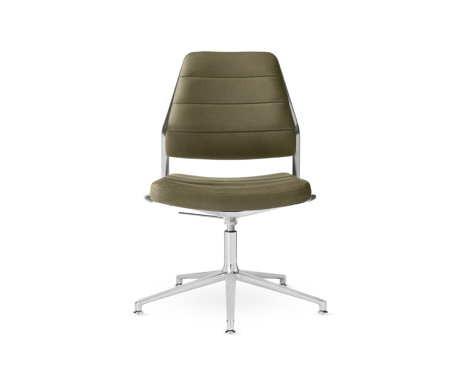 Vipp-454-Plus-Swivel-Chair-Bosco-Greenl-Leather-Gliders