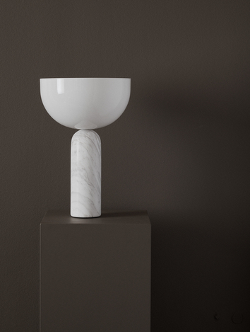 Kizu Table Lamp White Marble