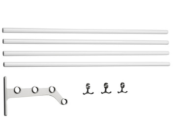 Essem-Nostalgi-291-Hatthylla-Påbyggnad-Vit-Aluminium