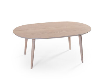 Team Soffbord i vitpigmenterad ek