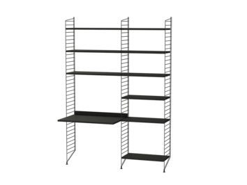 String kombination arbetsplats B Svartbetsad ask/ Svart