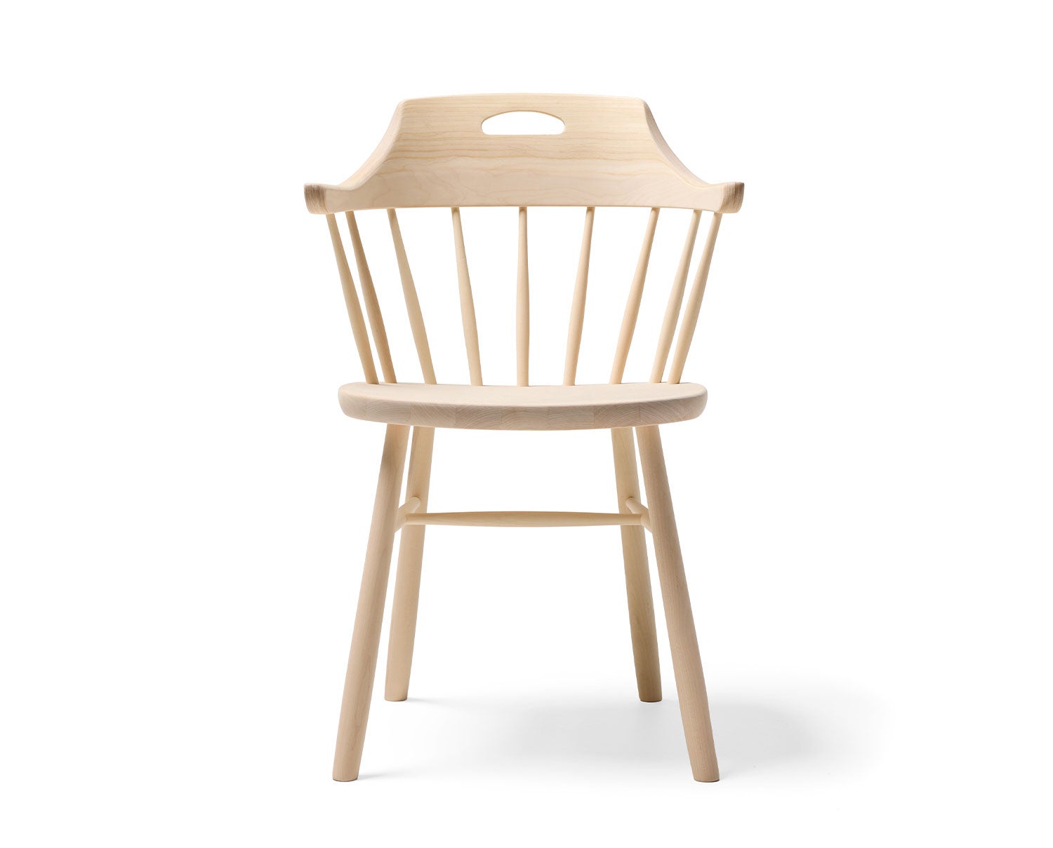 Småland Bistro Stol med handtag i utförandet ljus mattlack