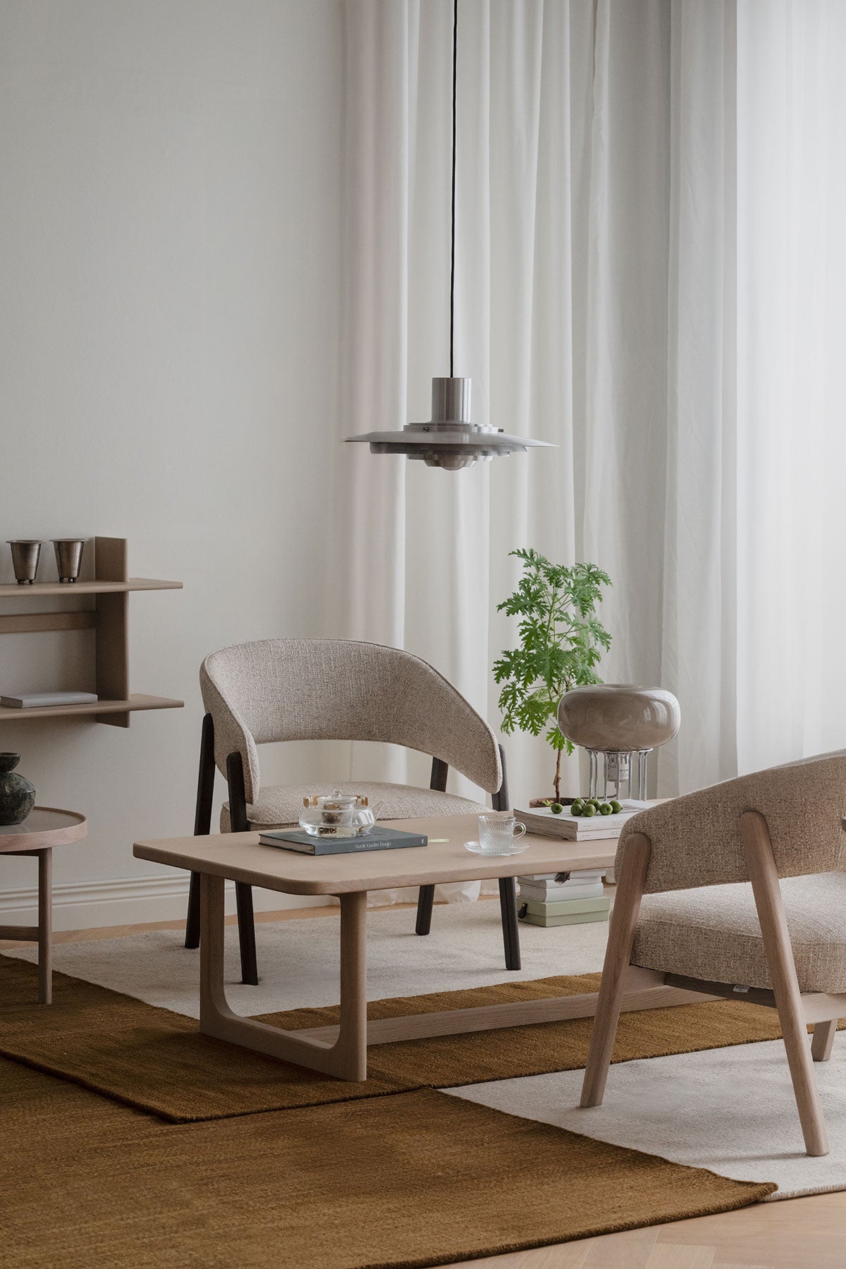 Rowico-Barnaby-Lounge-Chair-Light-Beige-Brown-Oak-Lifestyle