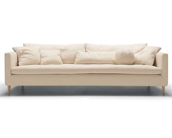 Sits Lill soffa 4-sits i tyg Caleido 1419 Natural mend ekben