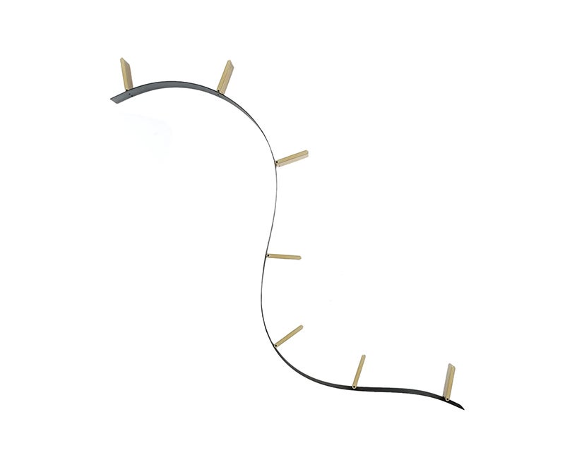 Bookworm Bokhylla 7 Svart Guld