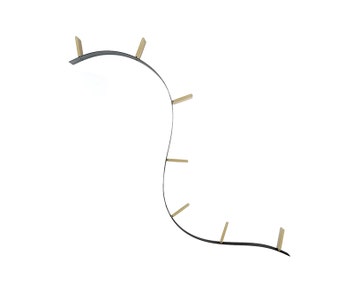 Bookworm Bokhylla 7 Svart Guld