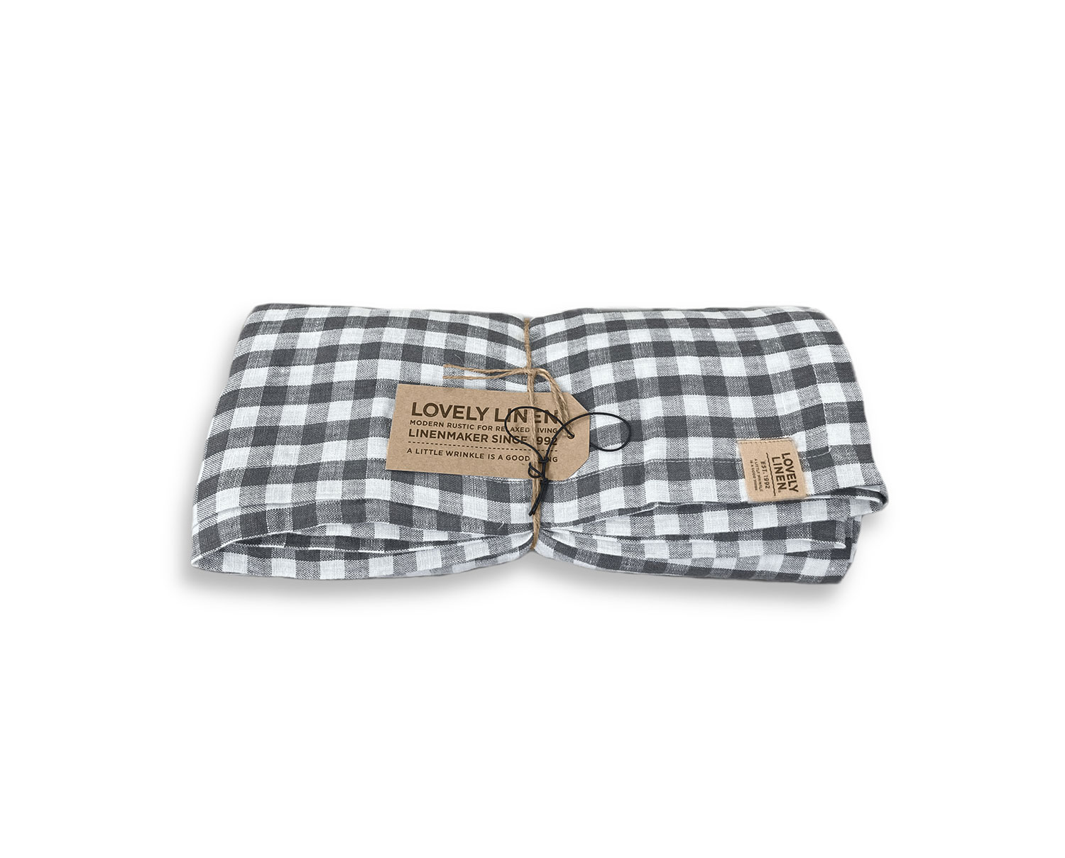 Misty Square Bordsduk 145x380 Dark Grey