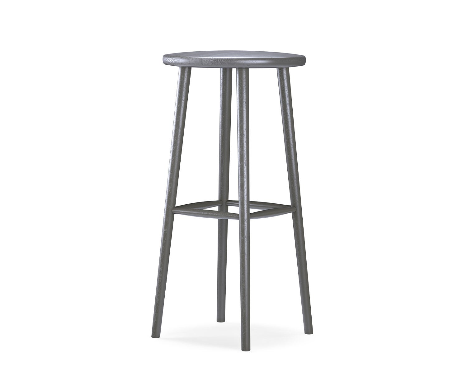 Miss Button Barpall H78 Ek Mörkgrå 62