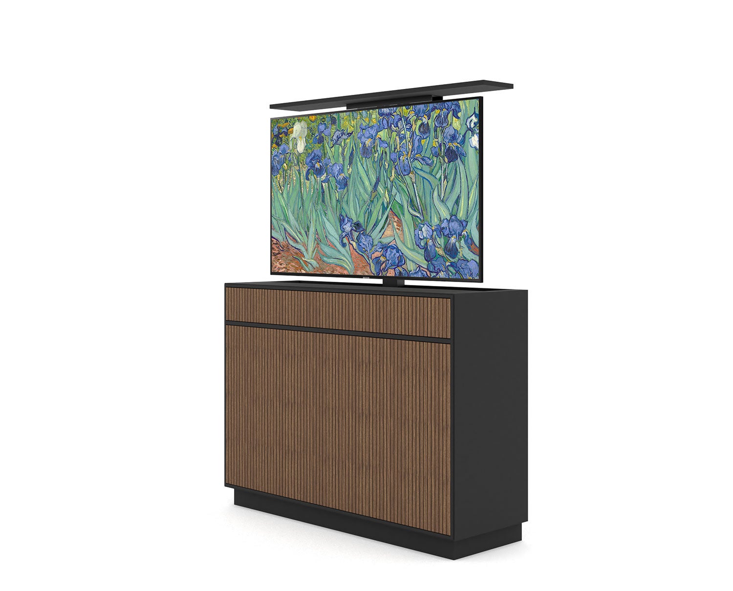 Line Tv-lift 55 Black / Burned Walnut