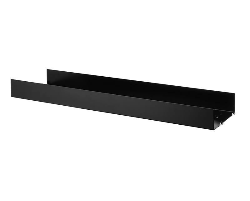 String Metall Hyllplan Hög 78x20 Svart