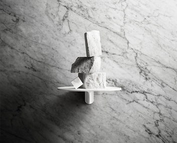 Museum Vägghylla Miljö Vit