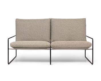 Desert Soffa 2-sits i utförandet Black/Dolce Dark Sand