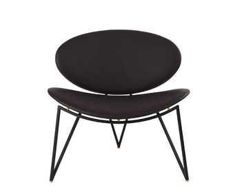 Semper Loungefåtölj | Svart/ Javabrun